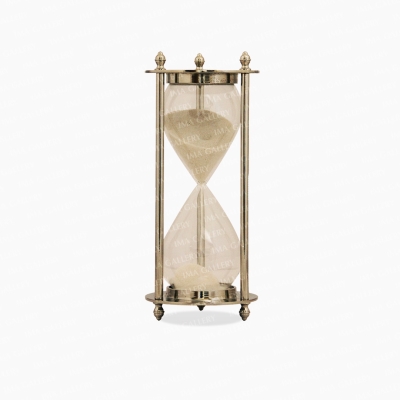 تندیس فلزی نقره ای مدل ساعت شنی فردریک لورنز